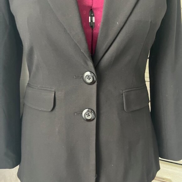 Sandro Sportswear black Women Zebra Lined Cuff Blazer jacket Size Small - Picture 2 of 8